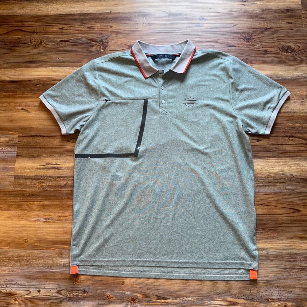 Harley Davidson - Zipper Pocket‎ Polo -  Men L